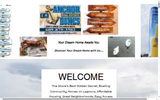 Anchor Homes Real Estate website