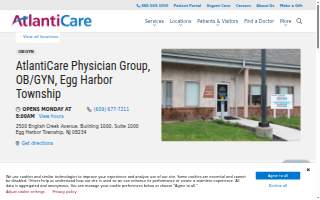 AtlantiCare Physician Group, OB/GYN website