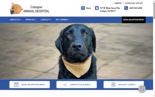 Cologne Animal Hospital website