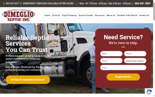 DiMeglio Septic Inc. website
