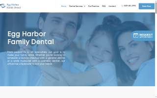 Egg Harbor Family Dental website