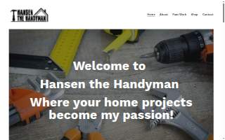Hansen The Handyman website