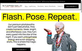 Starshield Photobooths of Egg Harbor website