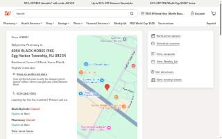 Walgreens Pharmacy of Egg Harbor website