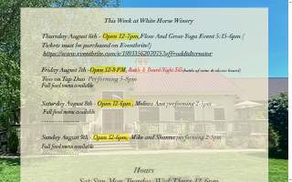 White Horse Winery website