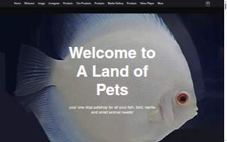 A Land of Pets website