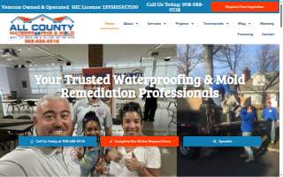 All County Waterproofing of Elizabeth website