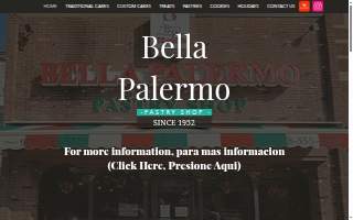 Bella Palermo Pastry Shop website
