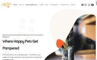 City Paws Pet Grooming website