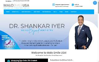Malo Smile USA Elizabeth Dental Implants website