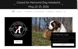 VIP Animal Hospital of Newark website