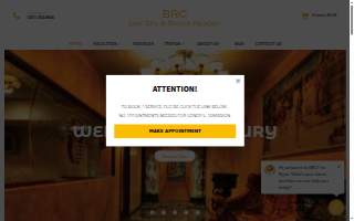 BRC Day Spa & Sauna Resort website
