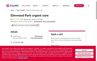 CityMD Elmwood Park Urgent Care website