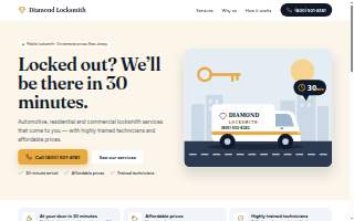 Diamond Locksmith website