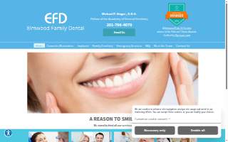 Elmwood Family Dental website