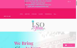 Glam Party Rentals of Elmwood Park website