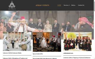 Afrah Events & Entertainment website