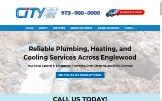 City Plumbers Heating Air Conditioning & Drain Cleaning website