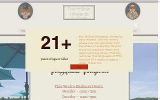 Fox Hollow Vineyards website