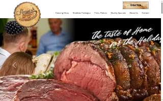 Heimish Food & Catering website