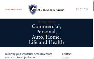 JYP Insurance Agency, LLC website