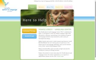 Tenafly Speech & Language Center website