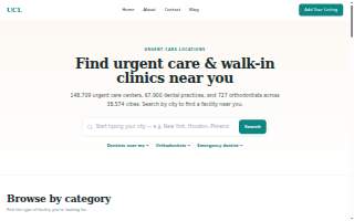 Urgent Ortho Care website