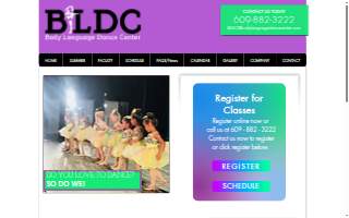 Body Language Dance Center website