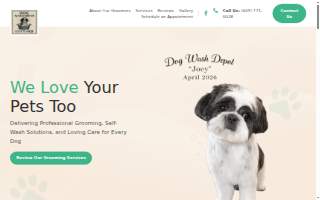 Dog Wash Depot website