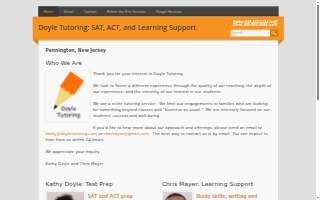 Doyle Tutoring website