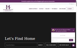 Harkes Realty & Associates website