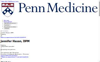 Hasan Jennifer DPM website