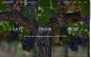 Hopewell Valley Vineyards of Ewing website