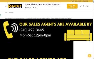 Regency Furniture website