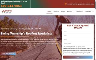Trenton Roofing Experts of Ewing website