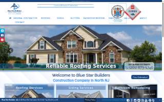 Blue Star Builders website