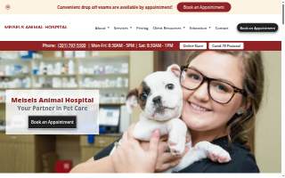 Meisels Animal Hospital website