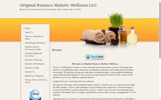 Original Essence Holistic Wellness website
