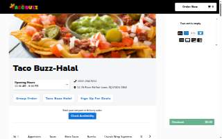 Taco Buzz - Halal website