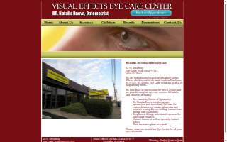 Visual Effects Eyecare Center website