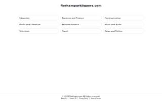 Florham Park Liquors website
