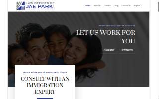 Law Offices of Jae Park, LLC - Immigration website