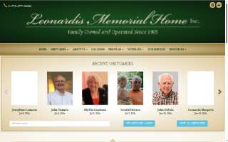 Leonardis Memorial Home website