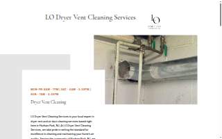 LO Dryer Vent Cleaning Services website