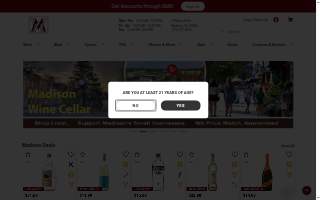 Madison Wine Cellar website