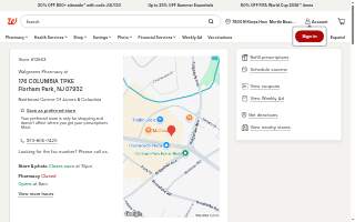 Walgreens Pharmacy of Florham Park website