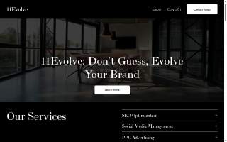 11Evolve | Digital Marketing Agency website
