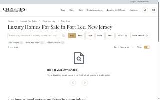 Christie's Real Estate - Fort Lee website