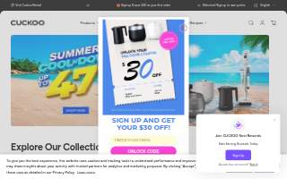 Cuckoo Rental (쿠쿠 렌탈) Brand Store NJ website