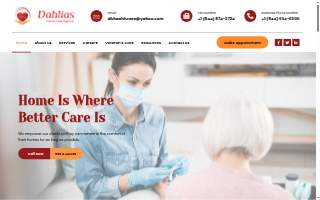 Dahlias Home Care Agency, LLC website